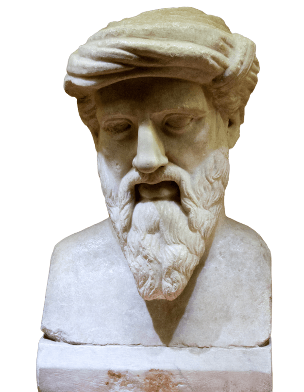 Pythagoras Profile Background Decoration